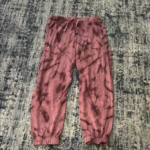 Gilly Hicks Kids Tie-Dye Joggers - Purple